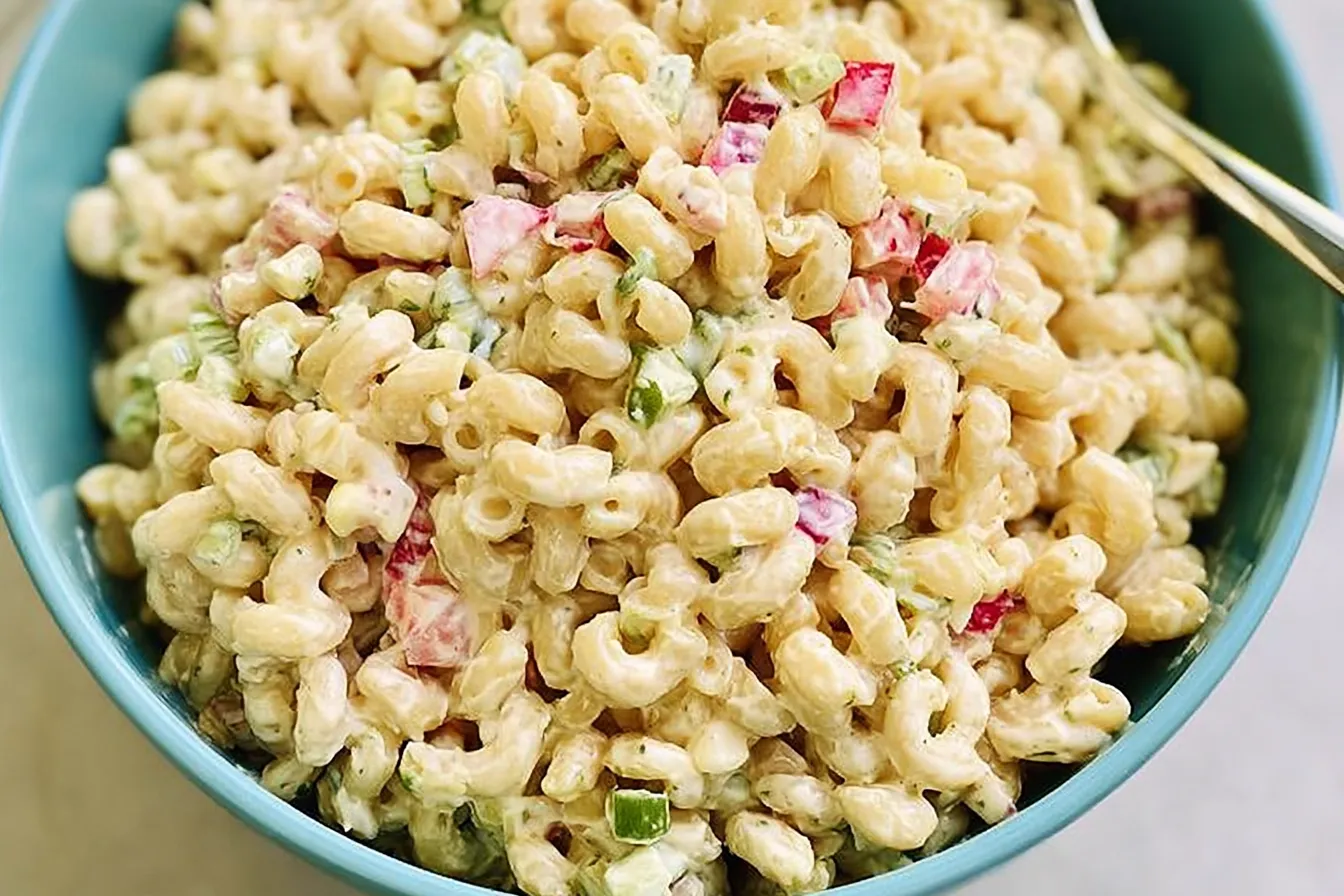 Classic Macaroni Salad in a Bowl