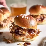 Classic Pulled Pork Sandwiches on a Plate