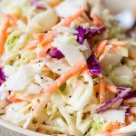 Homemade Coleslaw in a Bowl