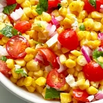 Corn Salad Close-Up: A Colorful, Fresh Side Dish