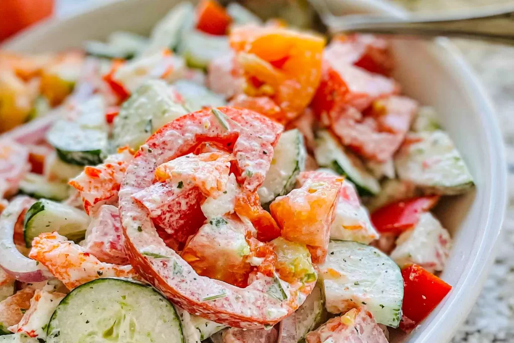 Vibrant Cucumber Tomato Salad - Colorful Summer Side Dish