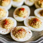 Deviled Eggs with Paprika Serving Platter