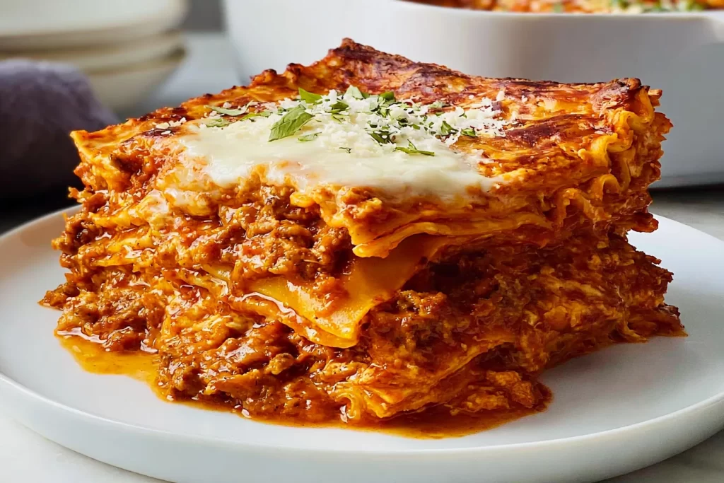 Delicious Easy Homemade Lasagna Ready to Serve