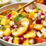 Fresh Peach Salad - Vibrant Summer Delight