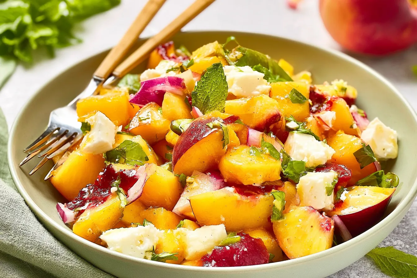 Fresh Peach Salad
