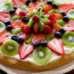 Colorful Fruit Pizza Slices Ready to Enjoy