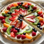 Delicious Fruit Pizza Topped with Fresh Ingredients