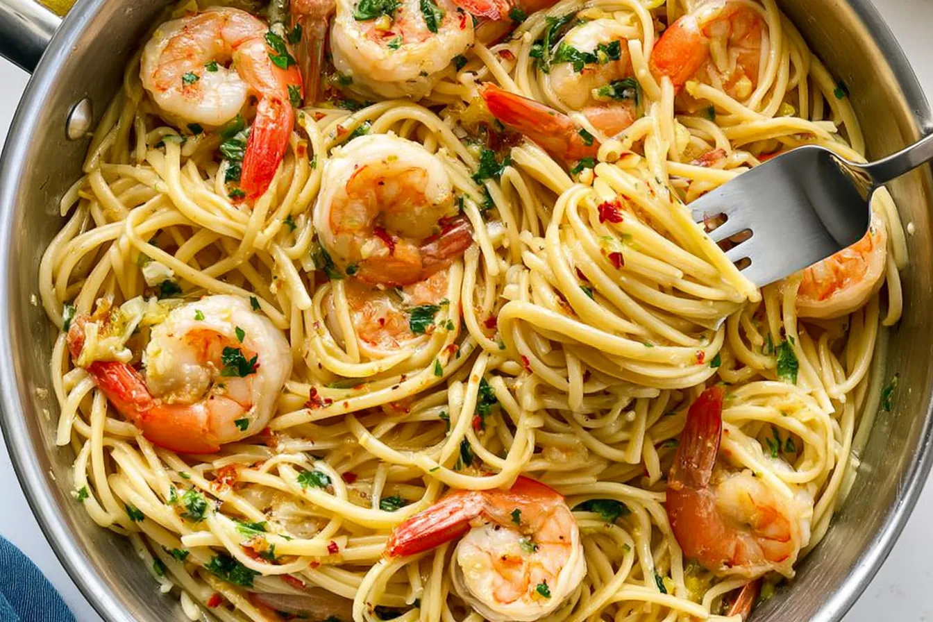 Garlic Butter Shrimp Pasta