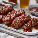 Grilled BBQ Chicken Thighs Perfectly Glazed