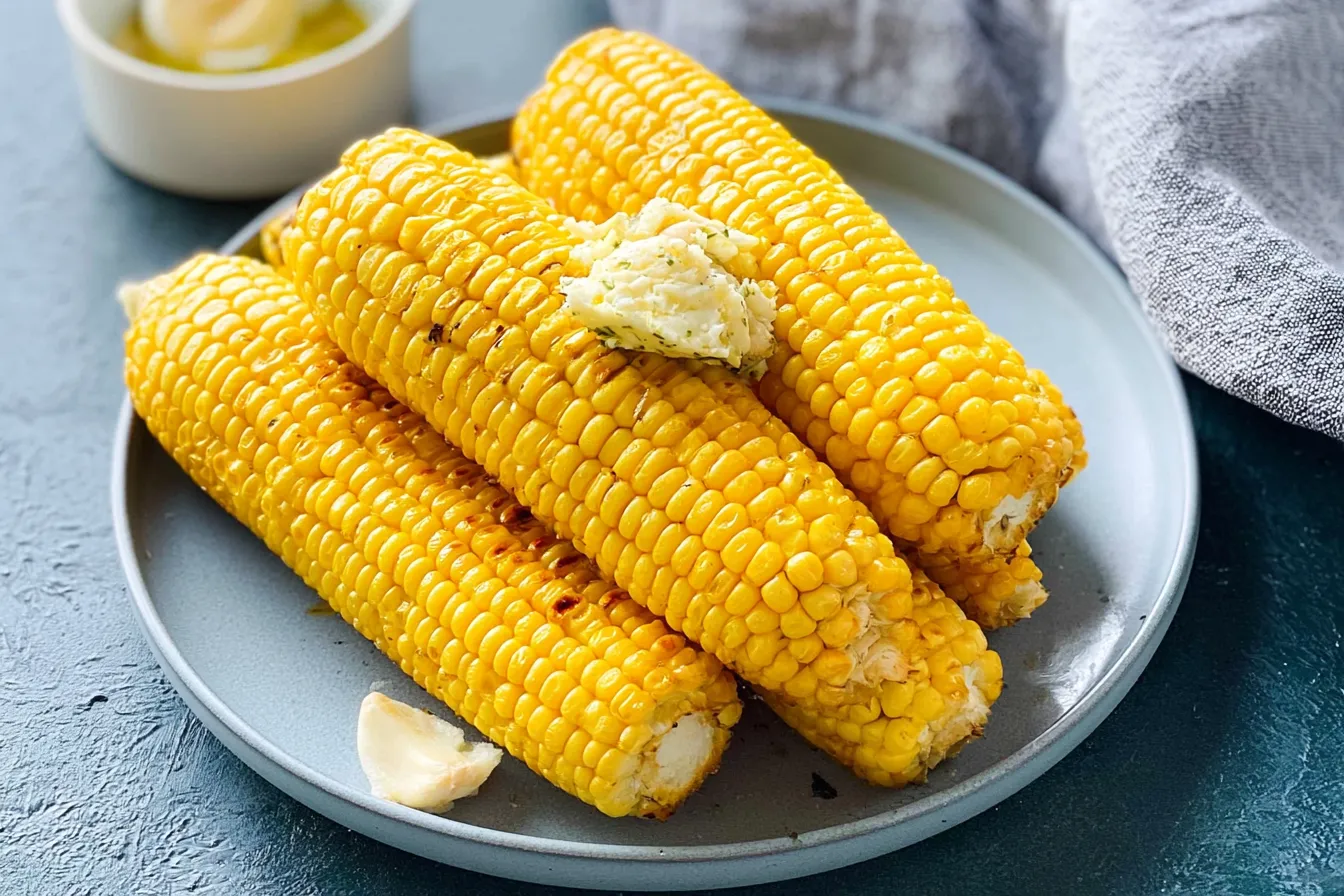 Grilled Corn on the Cob with Herb Butter