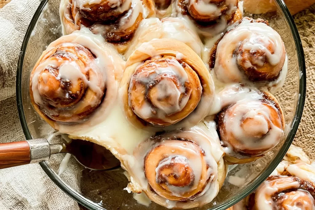 Delicious Homemade Cinnamon Rolls Fresh Out of the Oven