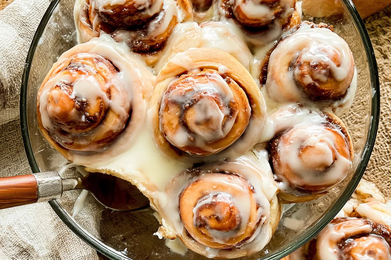 Delicious Homemade Cinnamon Rolls Fresh Out of the Oven
