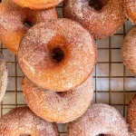 Homemade Cinnamon Sugar Donuts Freshly Baked