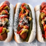 Grilled Hot Dogs on a Summer BBQ