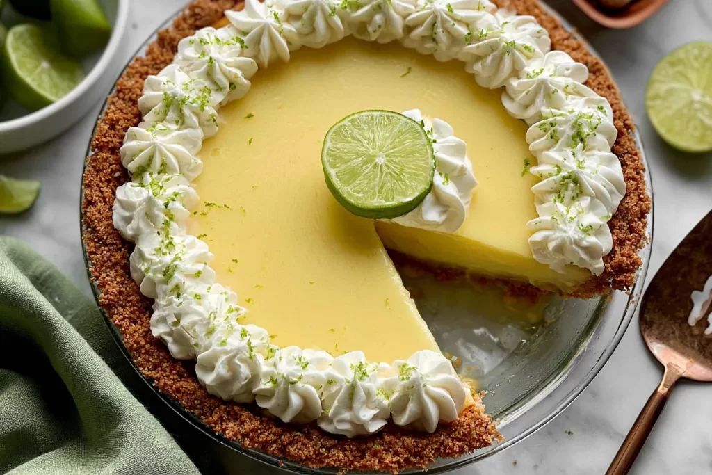 Delicious Key Lime Pie Slices Ready to Serve