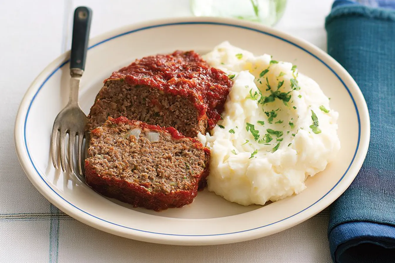 Meatloaf with Mashed Potatoes