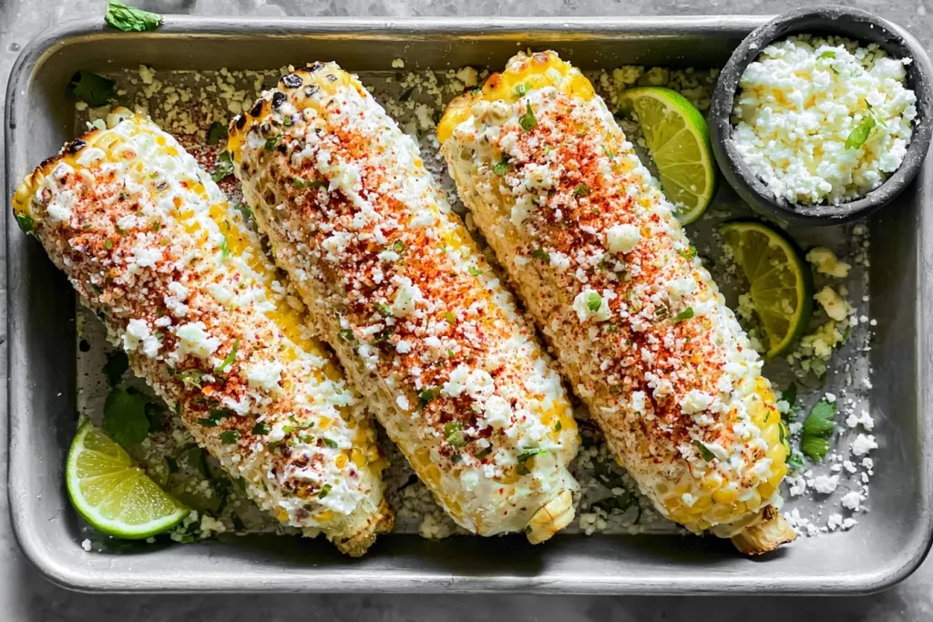 Mexican Street Corn (Elote) on a Grill