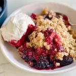 Mixed Berry Crisp Fresh Out of the Oven