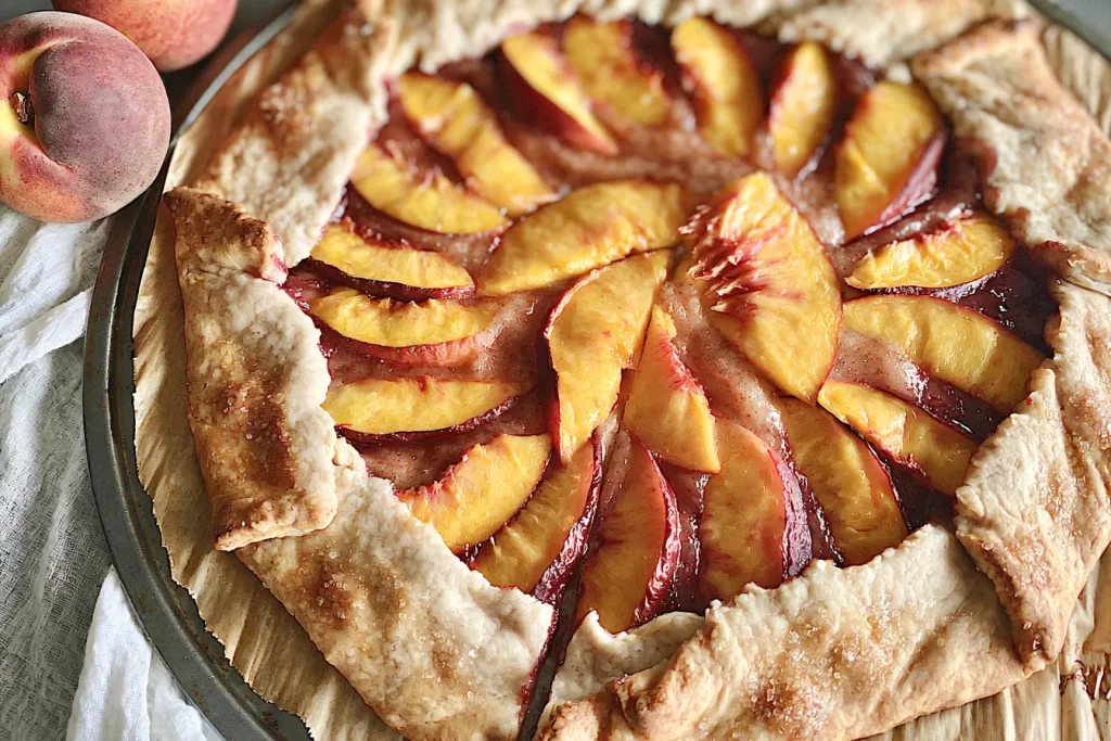 Nectarine Galette Freshly Baked and Ready to Enjoy