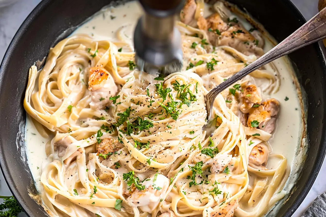 Creamy Chicken Alfredo in One Pot