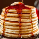Delicious Homemade Pancakes Stacked High