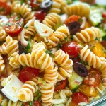 Colorful Pasta Salad with Fresh Veggies and Herbs