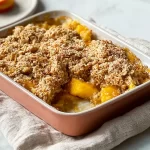 Delicious Peach Crisp Fresh from the Oven