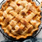 Delicious Peach Pie Fresh from the Oven