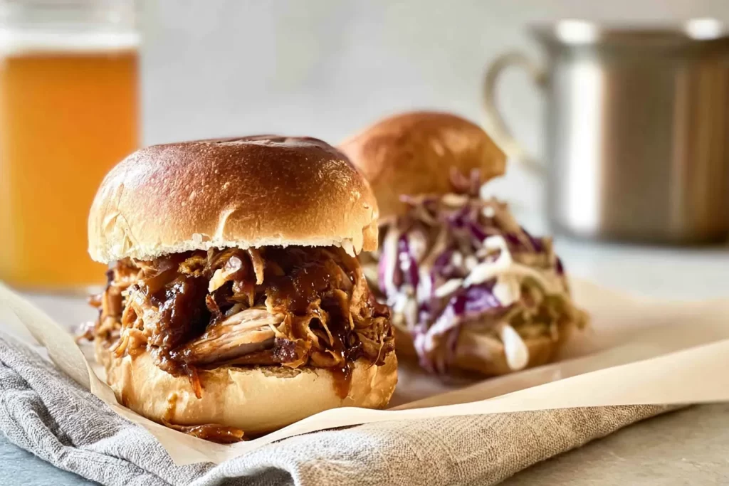 Pulled Pork Sandwiches Ready to Enjoy