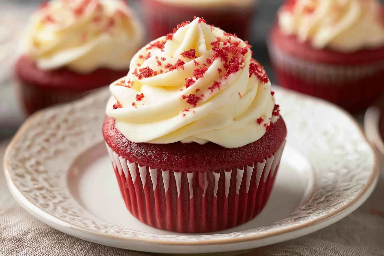 Delicious Red Velvet Cupcakes with Cream Cheese Frosting
