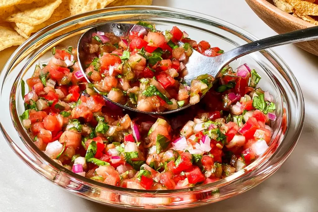 Delicious Salsa Fresca Served with Tortilla Chips