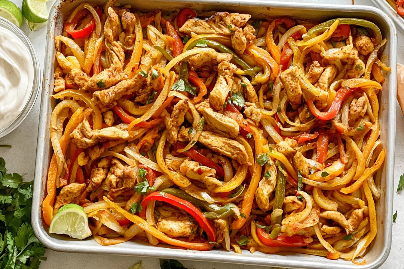 Sheet Pan Chicken Fajitas