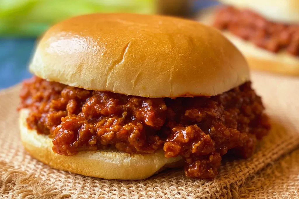 Sloppy Joes Comfort Food on a Plate