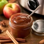 Delicious Slow Cooker Apple Butter in Jar