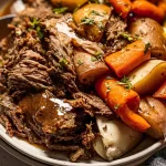 Delicious Slow Cooker Pot Roast Ready to Serve