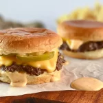 Perfectly Grilled Smash Burgers Ready to Serve