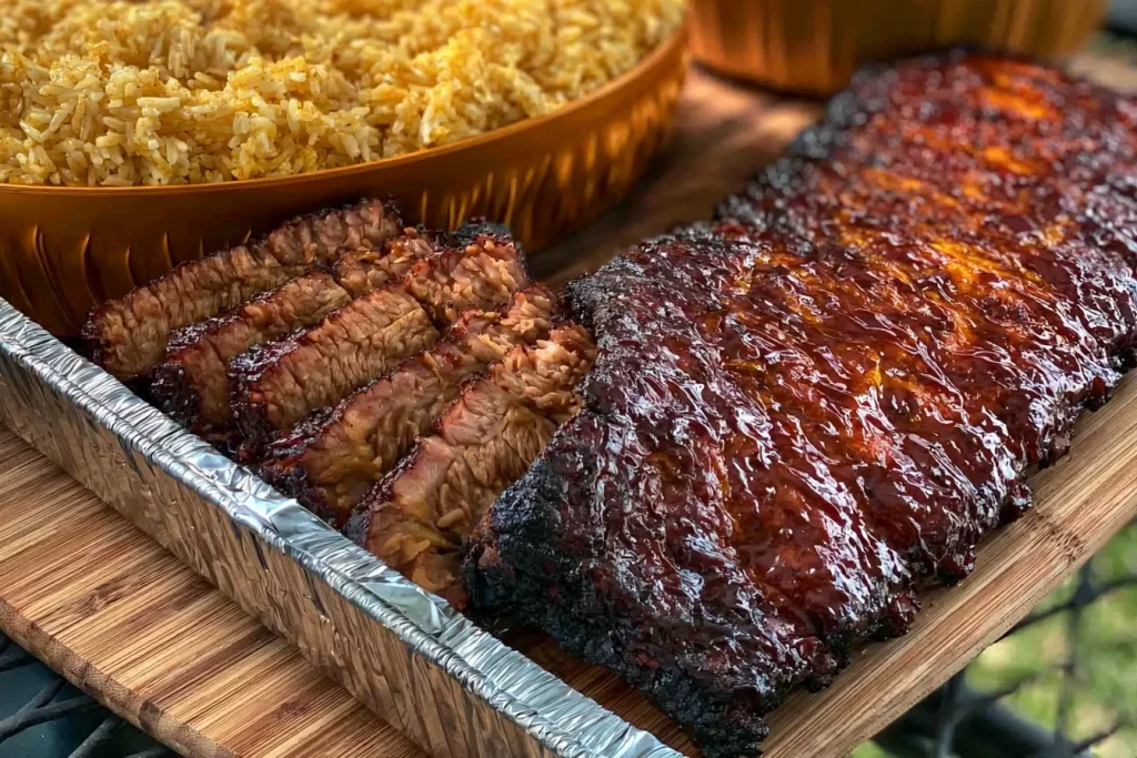 Juicy Smoked Baby Back Ribs on a Grill