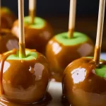 Soft Caramel Apples Ready to Enjoy