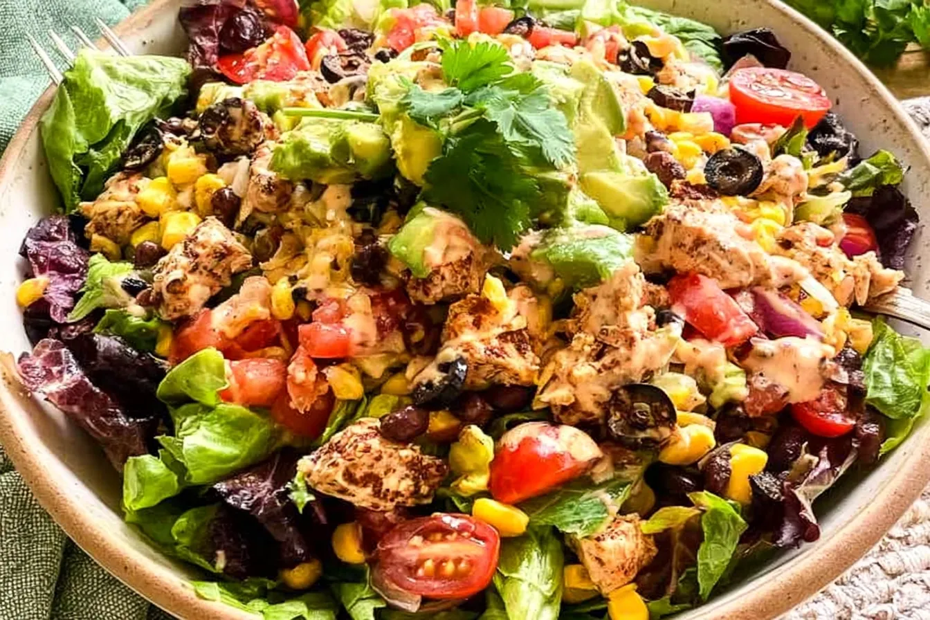 Vibrant Southwest Chicken Salad with Avocado and Beans