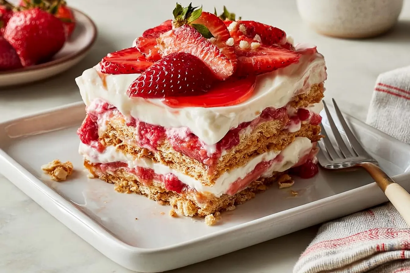 Strawberry Icebox Cake