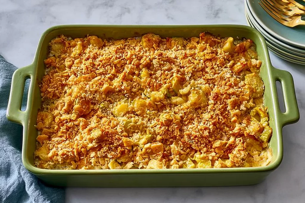 Delicious Summer Squash Casserole Freshly Baked