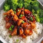 Delicious Teriyaki Chicken Bowls Plated for Dinner