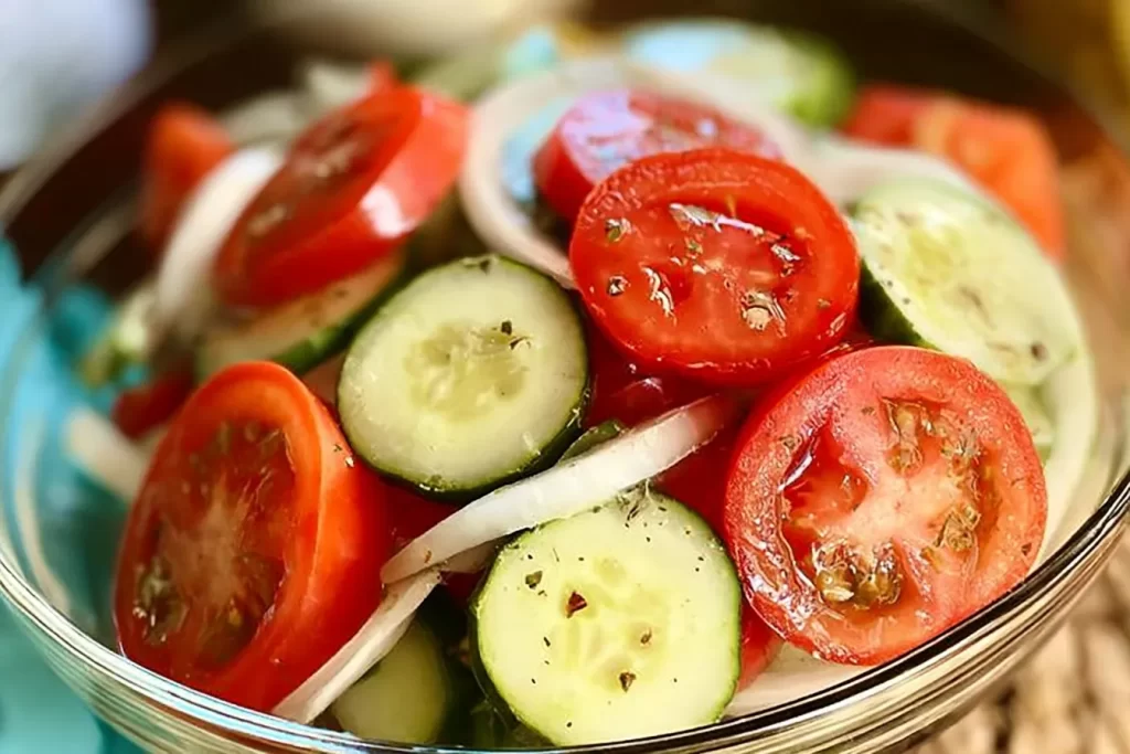 Tomato Cucumber Salad Bowl