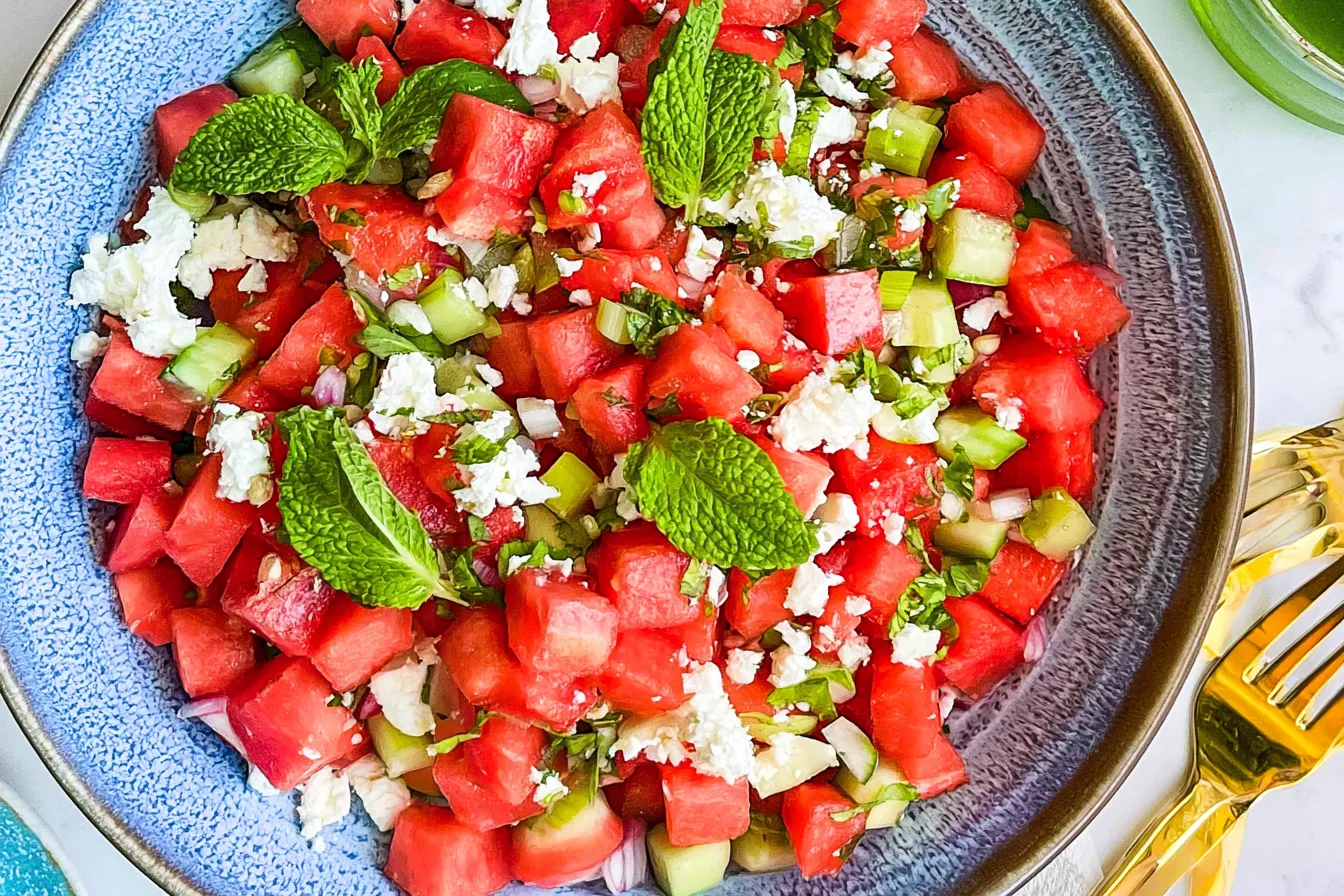 Watermelon Feta Salad - Refreshing Summer Dish