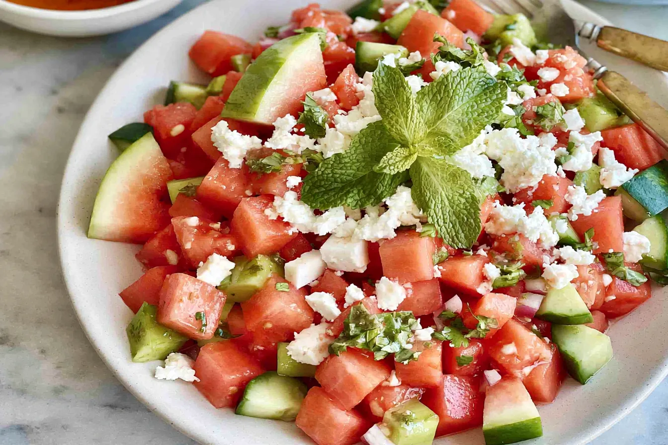 Watermelon Feta Salad - A Bright and Flavorful Dish