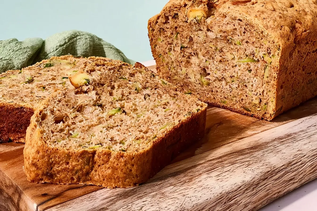 Freshly Baked Zucchini Bread Sliced
