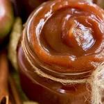 Homemade Apple Butter in a Jar