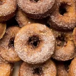 Delicious Apple Cider Donuts on a Rustic Platter