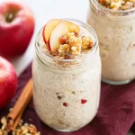 Delicious Apple Cinnamon Overnight Oats in a Jar