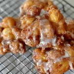 Delicious Homemade Apple Fritters Fresh Out of the Fryer